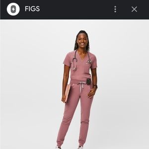 Figs Zamora joggers in Mauve